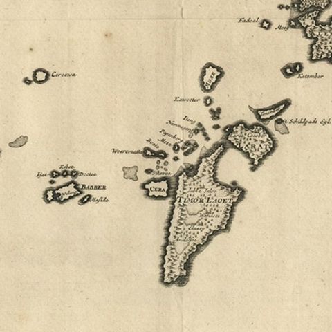 Map of the Southeastern Part of the Banda Islands, Incl Northern Australia, 1726, close-up 2