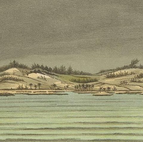 Antique Print of Tanjung Belimbing by M.T.H. Perelaer, 1888, close-up 1