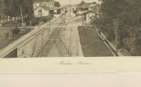 Railway Station Medan, Sumatra, C J Kleingrothe, Dutch East Indies c1910, close-up 1