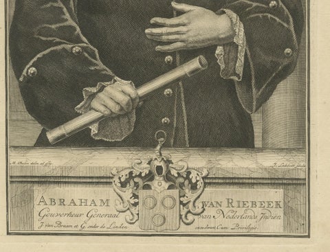 Abraham van Riebeeck: Illustrious Governor-General of the VOC, Dutch East Indies, close-up 1