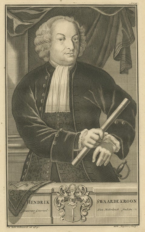 Portrait of Hendrick Zwaardecroon Governor-General of the Dutch East Indies 1726, view 2