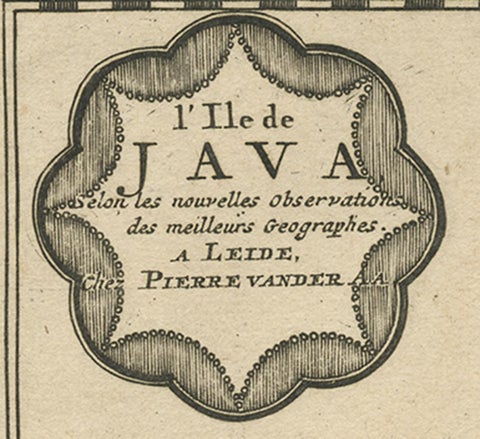 Antique Map of the Island of Java, Indonesia by P. Van Der Aa, 1713, view 3