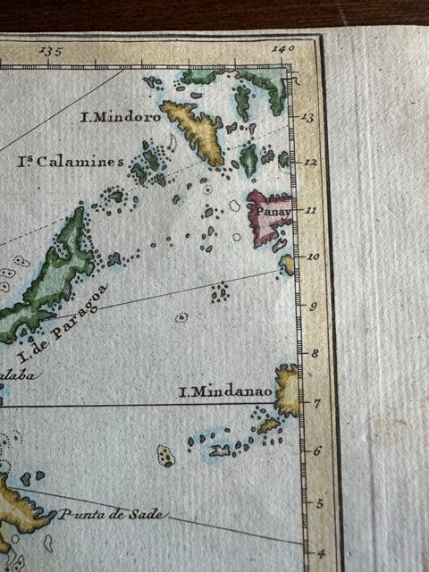 Original Map of the East Indies Including Sumatra, Java, Borneo & Malaysia, 1755, view 8