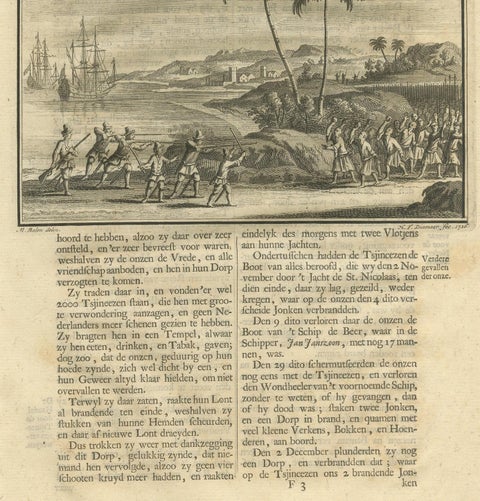 Antique Print of Chinese Natives by Valentijn, 1726, view 4