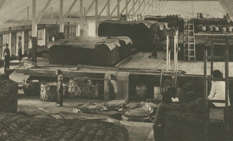 Tobacco Fermentation & Packing, Deli, Sumatra, Kleingrothe, c.1900, close-up 6