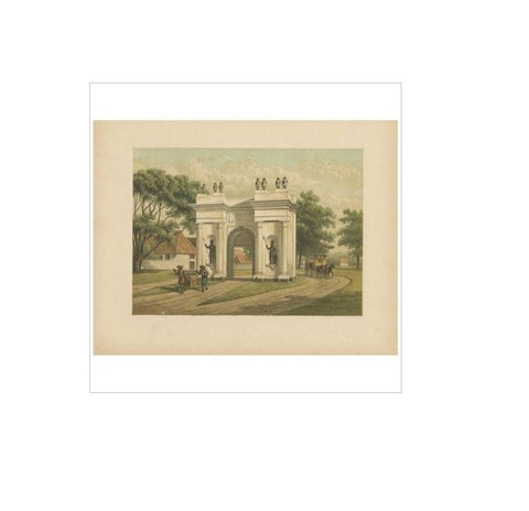 Antique Print of the Castle Gate of Batavia by M.T.H. Perelaer, 1888, view 3