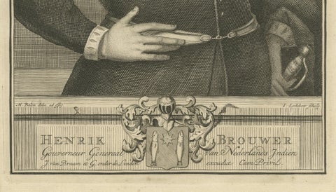 Hendrik Brouwer: Eminent Navigator and Governor-General of the VOC, 1724, close-up 2