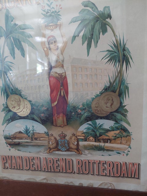Antique Cigars Advertising Poster Koninklijke Nederlandsche Sigaren-Fabriek, view 2