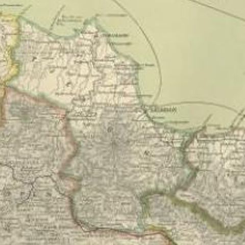 Antique Map of Part of Java, Indonesia, 1900, close-up 2