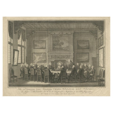 Meeting of the VOC Directors with Prince William V, Amsterdam 1768