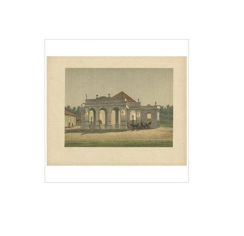 Antique Print of a Residence in Batavia by M.T.H. Perelaer, 1888, view 3