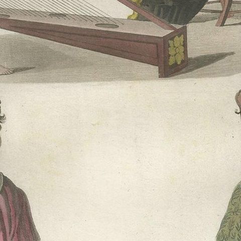 Antique Print of Various Scenes in Kupang by Ferrario, '1831', close-up 2