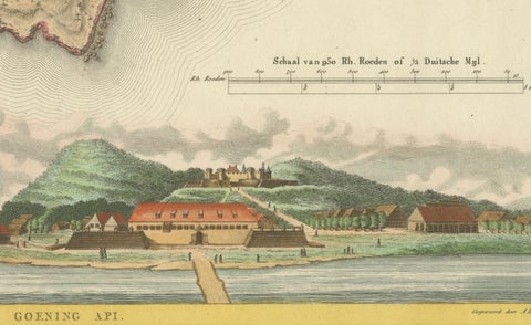 Colonial Cartography: The Banda Islands, the Epicenter of the Spice Trade, 1818, close-up 2