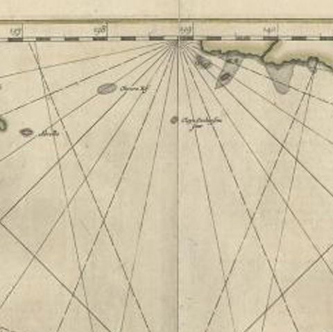 Antique Map of Java and Part of Borneo, Indonesia, c.1657, close-up 1
