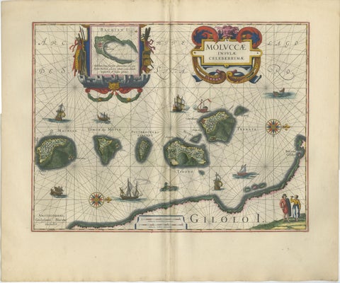 Antique Blaeu Maps, Indonesia & Moluccas, VOC Era, c.1642, view 3