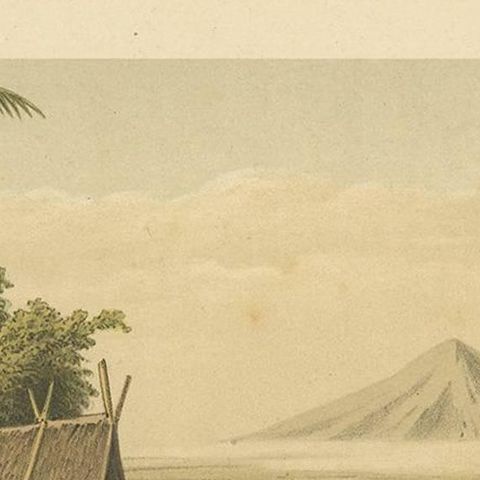 Antique Print of the Cipancar River ‘Java’ by M.T.H. Perelaer, 1888, close-up 1