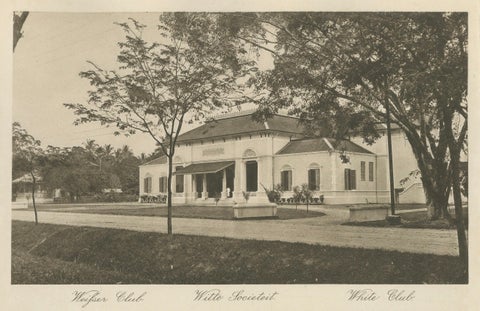 Antique Photogravures of Medan’s White Club & Restaurant de Boer, Sumatra c.1900, close-up 5