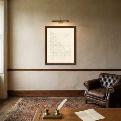 Sea Chart of Part of the Southwestern Coast of Sumatra & Nias, Indonesia, C1775, shown framed on a wall, true to size