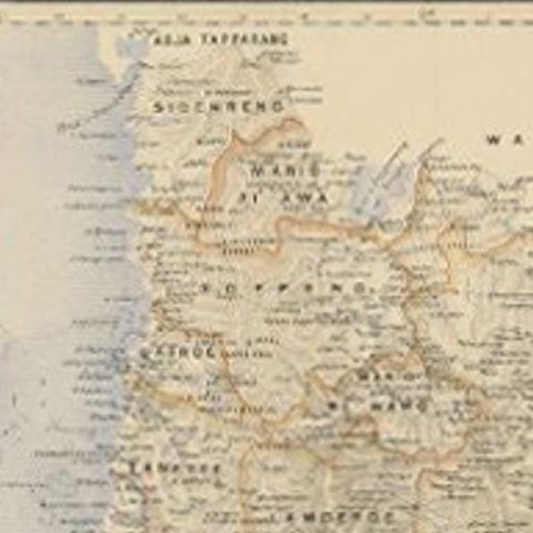 Antique Map of Southern Sulawesi by Stemfoort, 1885, close-up 1