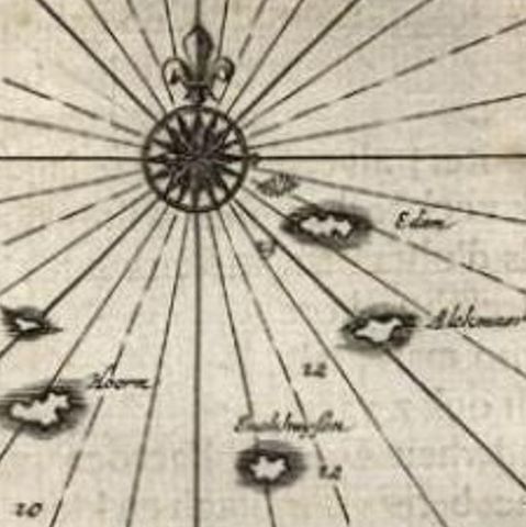 Antique Map of the Islands Near Batavia, Capital of the Dutch East Indies, 1682, close-up 1