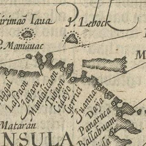 Rare Small Map of Sumatra, Java, Borneo, Macassar, Madura, Bali, 1614, close-up 2