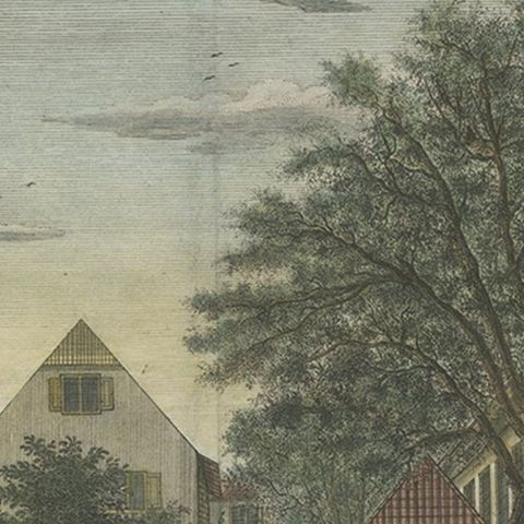 Rare Print of the Governor-General's Residence in Batavia 'Jakarta', Indonesia, close-up 3