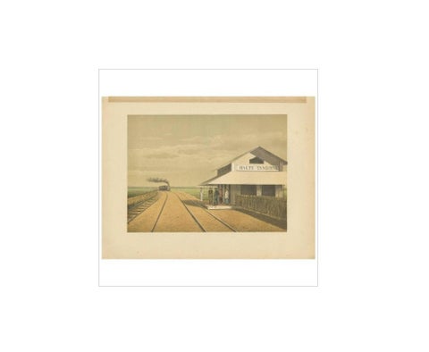 Antique Print of a Train Station in Tanggungharjo by M.T.H. Perelaer, 1888, view 3