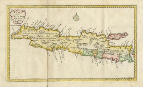 Scarce Antique Map of the Island of Java, Indonesia, view 3