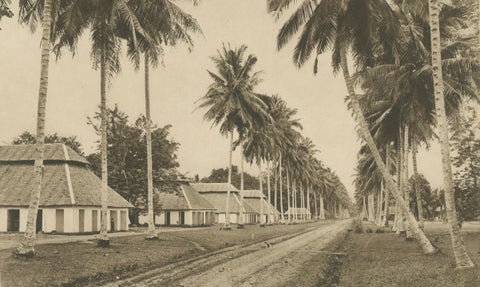 Coolie Dwellings, Tandjong-Morawa, Sumatra, Indonesia (Kleingrothe, c.1900), close-up 3