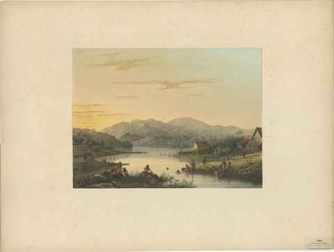 The Bathing Place of Wendit, East Java, Tranquil Java Lithograph, c.1872, view 2