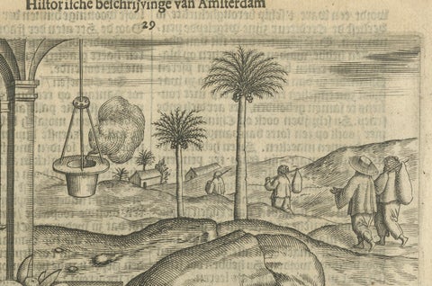 Idol Worship at Bantam, from Pontanus’ History of Amsterdam, 1611, close-up 5