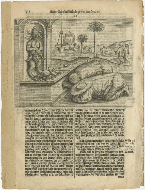Idol Worship at Bantam, from Pontanus’ History of Amsterdam, 1611, view 2
