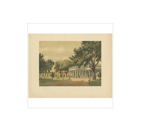 Antique Print of a Residential House in Surabaya by M.T.H. Perelaer, 1888, view 4