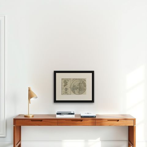 Nice Sheet of the Sangihe Archipelago in Indonesia & California Island, 1788, shown framed on a wall, true to size