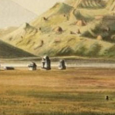 Antique Print of Siva Temples (Java), near Gunung Pangerang, Java, 1888, close-up 2