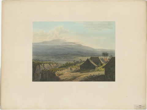 Highland Landscape in the Bantam Residency, Java Lithograph, Published 1872, view 2