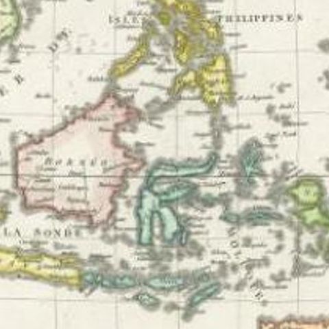 Antique Map of Dutch East Indies (Indonesia) by C.F. Delamarche, Circa 1806, close-up 2