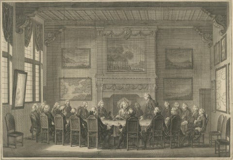 Meeting of the VOC Directors with Prince William V, Amsterdam 1768, close-up 2