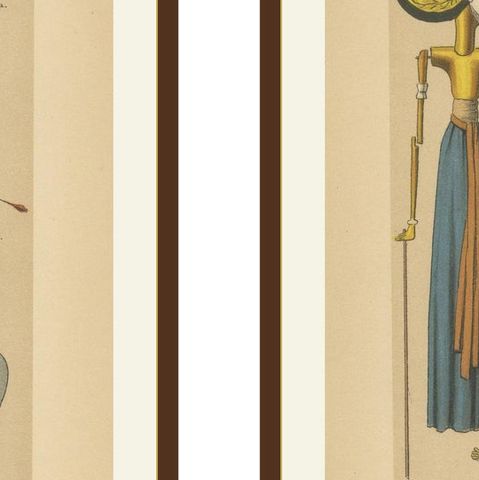 Antique Javanese Prints, Gamelan Instruments & Wayang Puppets, c.1860, close-up 2