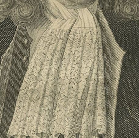 Engraving of Distinguished Governor-General of the VOC Christoffel van Swol 1724, close-up 3