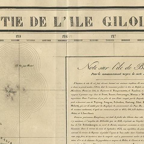 Antique Map of Southern Mindanao, Sulawesi and Gilolo Halmahera, Indonesia, 1827, close-up 1