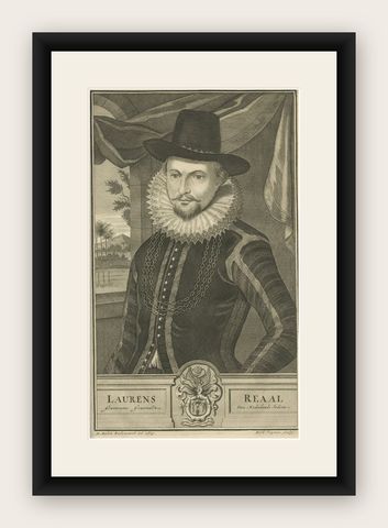 Laurens Reaal: Eminent Governor-General of the VOC in the Dutch East Indies 1724, shown framed