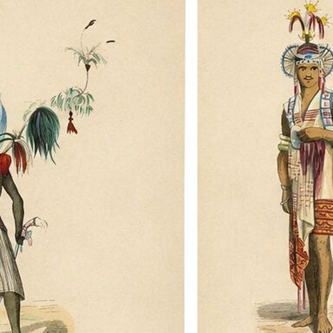 Antique Ethnographic Prints of Indonesia & Timor Islands, Set of 8, 1852, close-up 1
