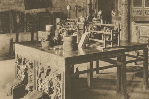 Chinese Temple Interior, Medan, Sumatra, C J Kleingrothe, Dutch East Indies 1910, close-up 4