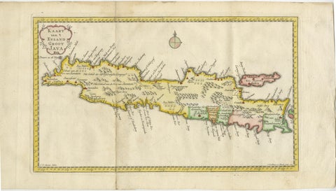 Scarce Antique Map of the Island of Java, Indonesia, view 2