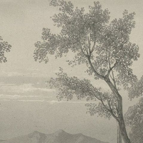 Original Antique Print of the Bezouki or Basuki River 'Java' in Indonesia, 1835, close-up 2