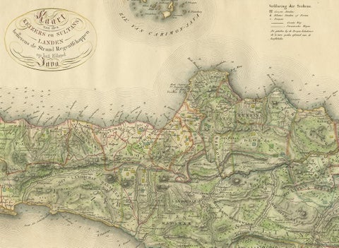 Antique Map of Central and East Java by Van den Bosch, 1818, view 3