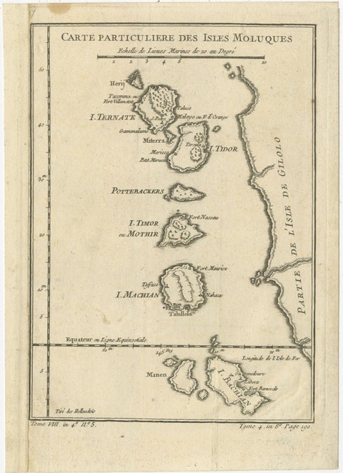 Antique Map of the Maluku Islands or Moluccas, Indonesia, view 2