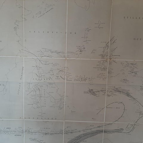Large Antique Map of the East Indies by Brouwer, 1917, view 3
