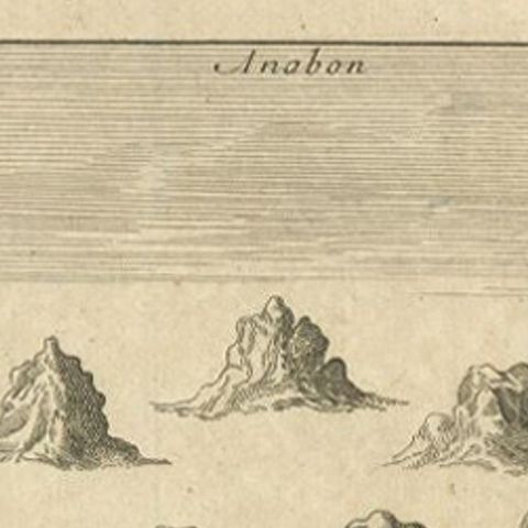 Antique Print of Ambon, Indonesia, c.1740, close-up 1